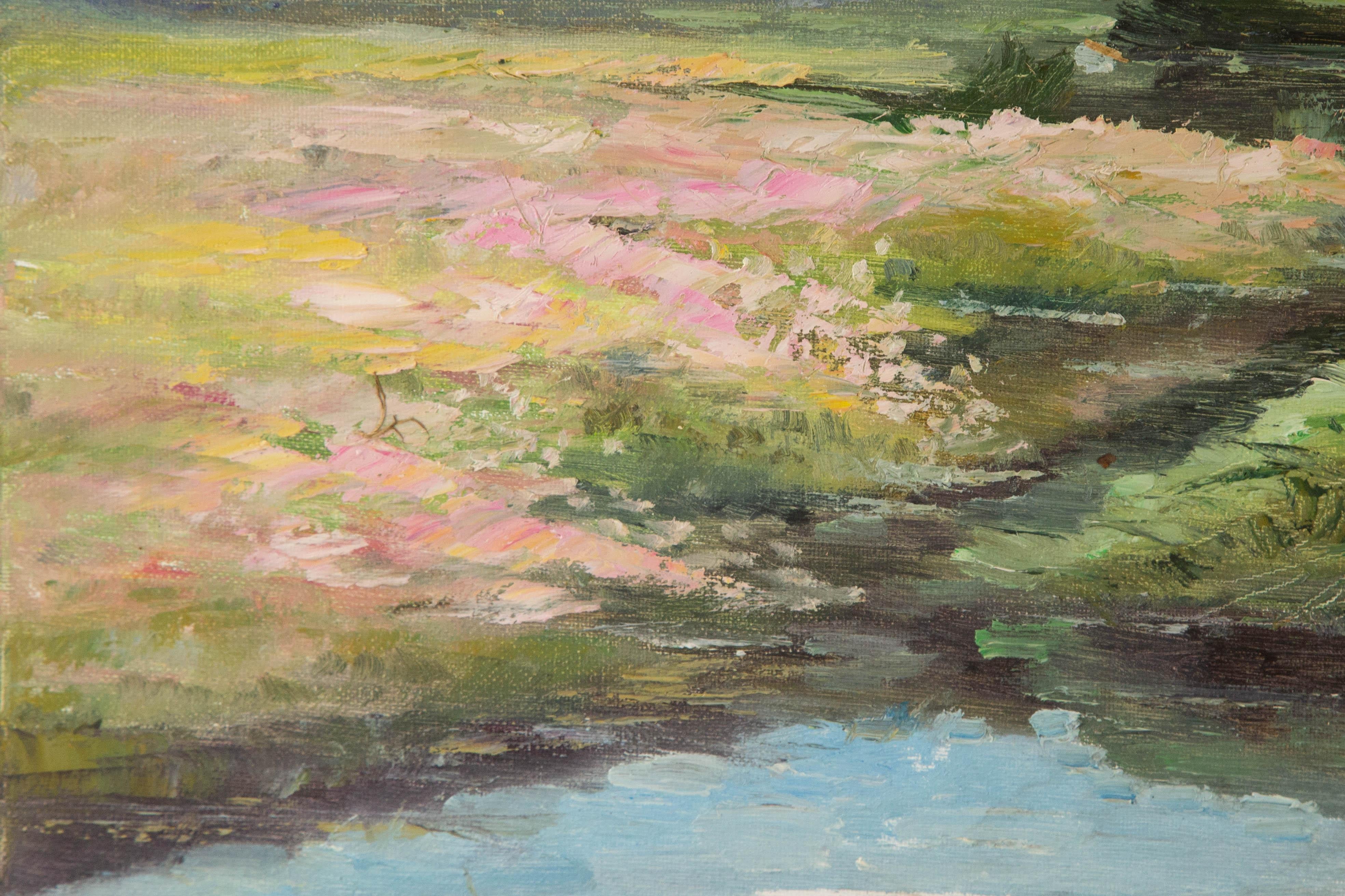 Huimin Wang Landscape Original Oil On Canvas 