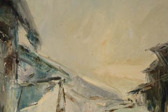 Huimin Wang Landscape Original Oil Painting "Courtyard II"