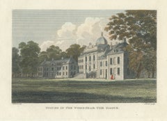 Huis ten Bosch near The Hague, Hand Colored Engraving by S. Porter, c. 1810