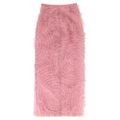 Huishan Zhang Ruffled Tulle Maxi Skirt