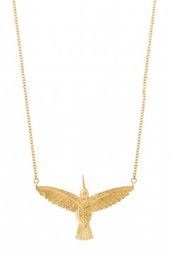 Huitzilin Necklace in 22k Gold Plated Bronze by SOPHIE SIMONE DESIGNS