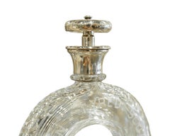 Hukin and Heath Ltd, Birmingham Cut Glass, Silver Topped Decanter, circa 1930