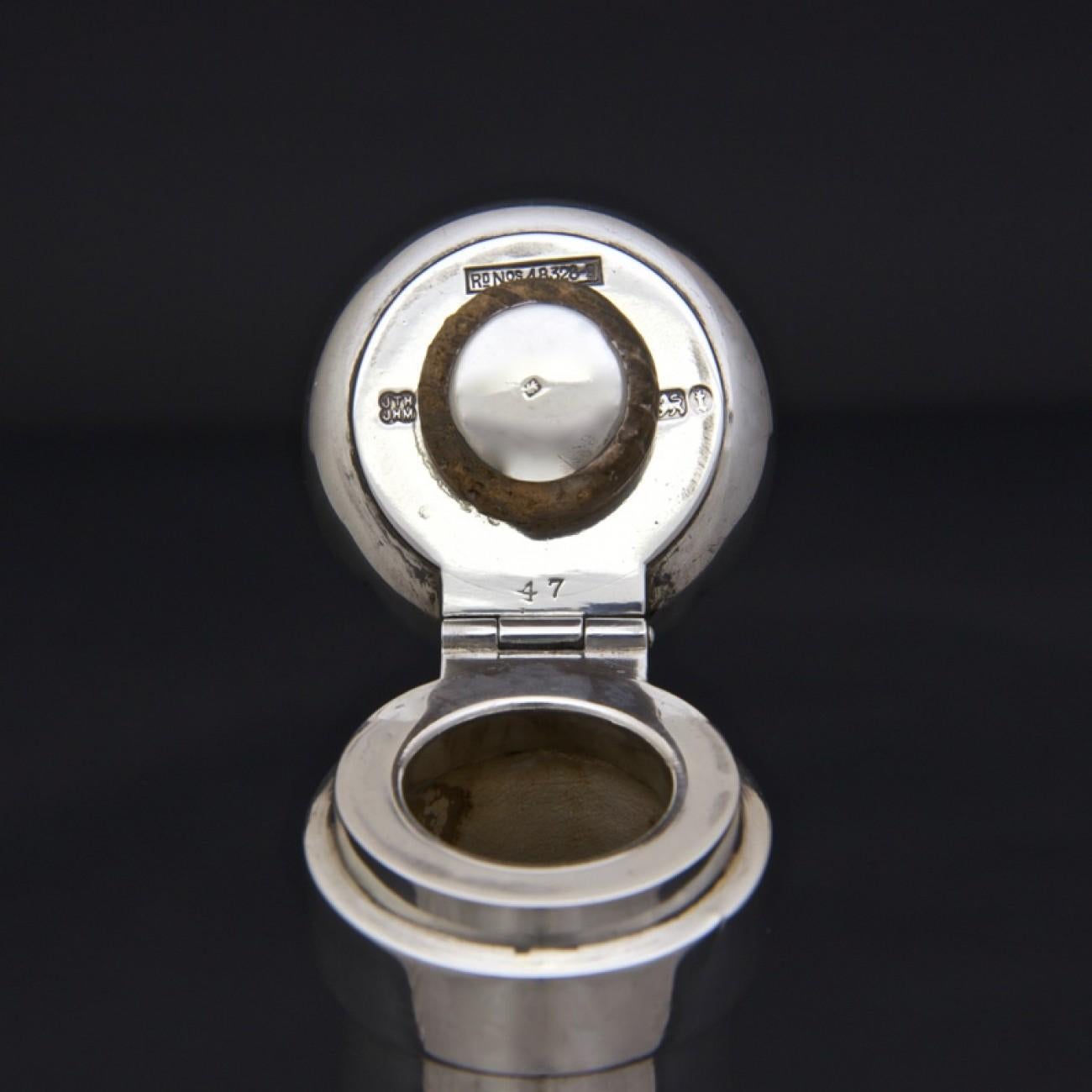 Hukin and Heath Silver Mounted Champagne Bottle Decanter, Hallmarked 1893 In Good Condition In London, GB