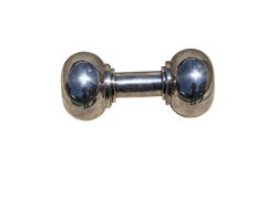 Hukin and Heath Silver Plated Dumbbell Cocktail Shaker