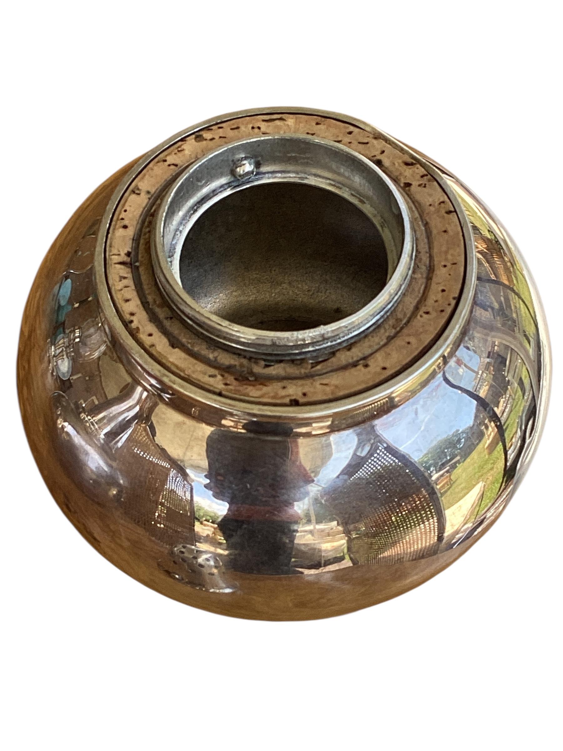 Hukin and Heath Silver Plated Dumbbell Cocktail Shaker For Sale 4
