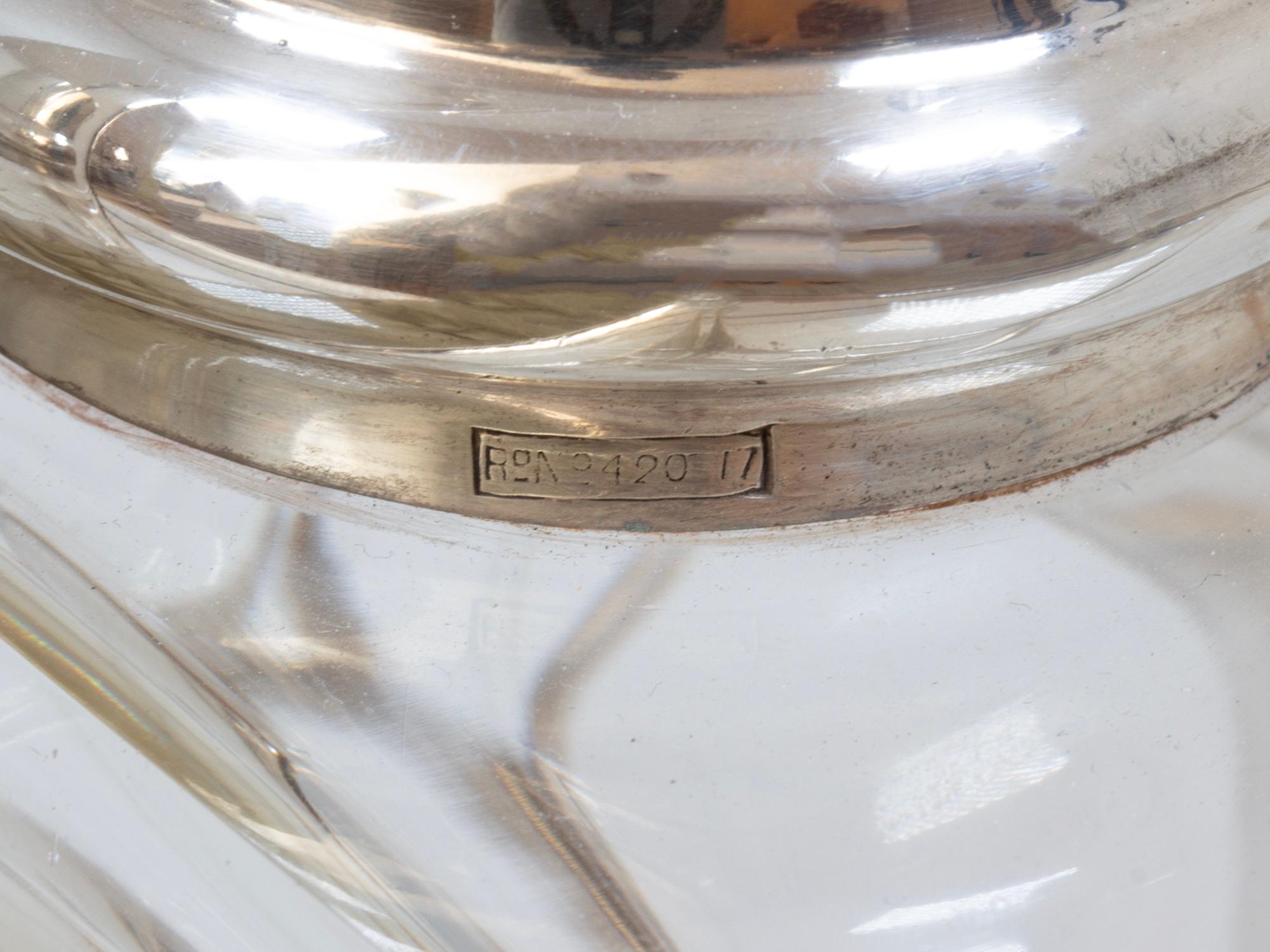 Hukin & Heath Pair of Silver Tilting Liquor Decanters For Sale 11