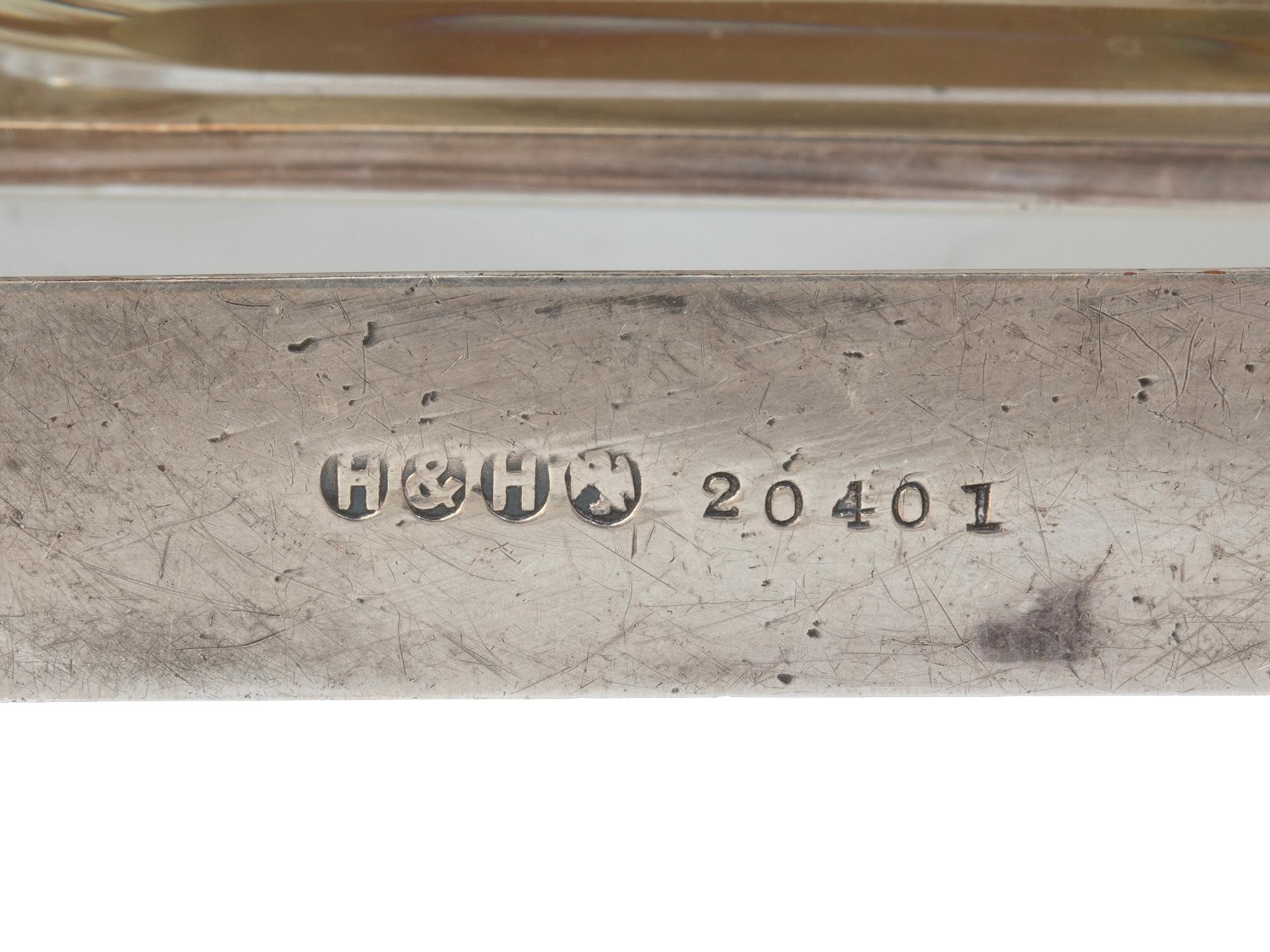 Hukin & Heath Pair of Silver Tilting Liquor Decanters For Sale 12