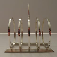 Hukin & Heath - Rare Art Deco Solid / Sterling Silver Toast Rack