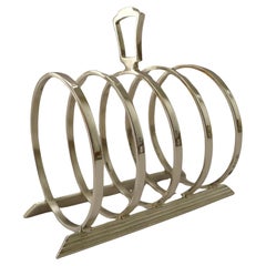 Hukin & Heath - Rare Art Deco Solid / Sterling Silver Toast Rack