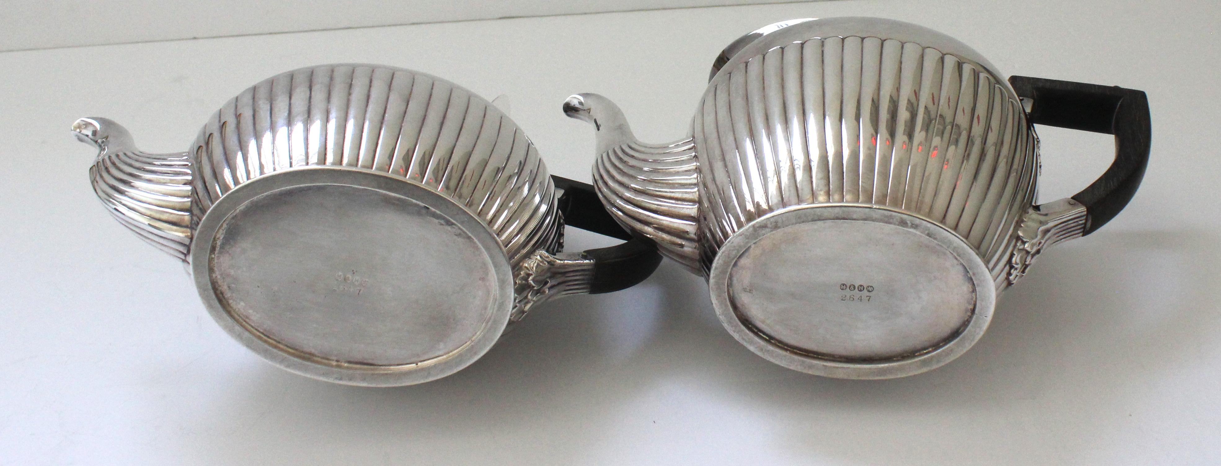 Plated Hukin & Heath Silversmiths Coffee and Tea Service For Sale