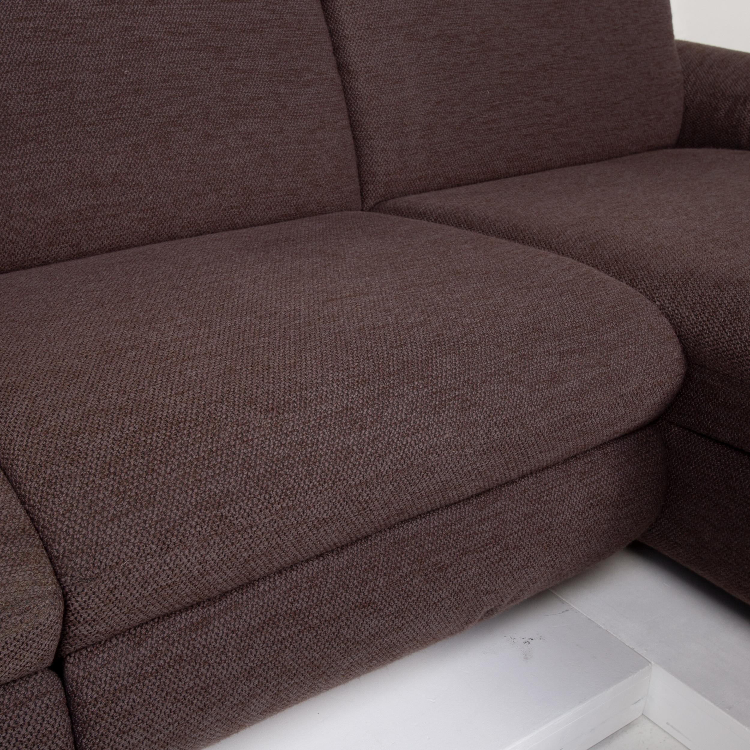 brown fabric sofas