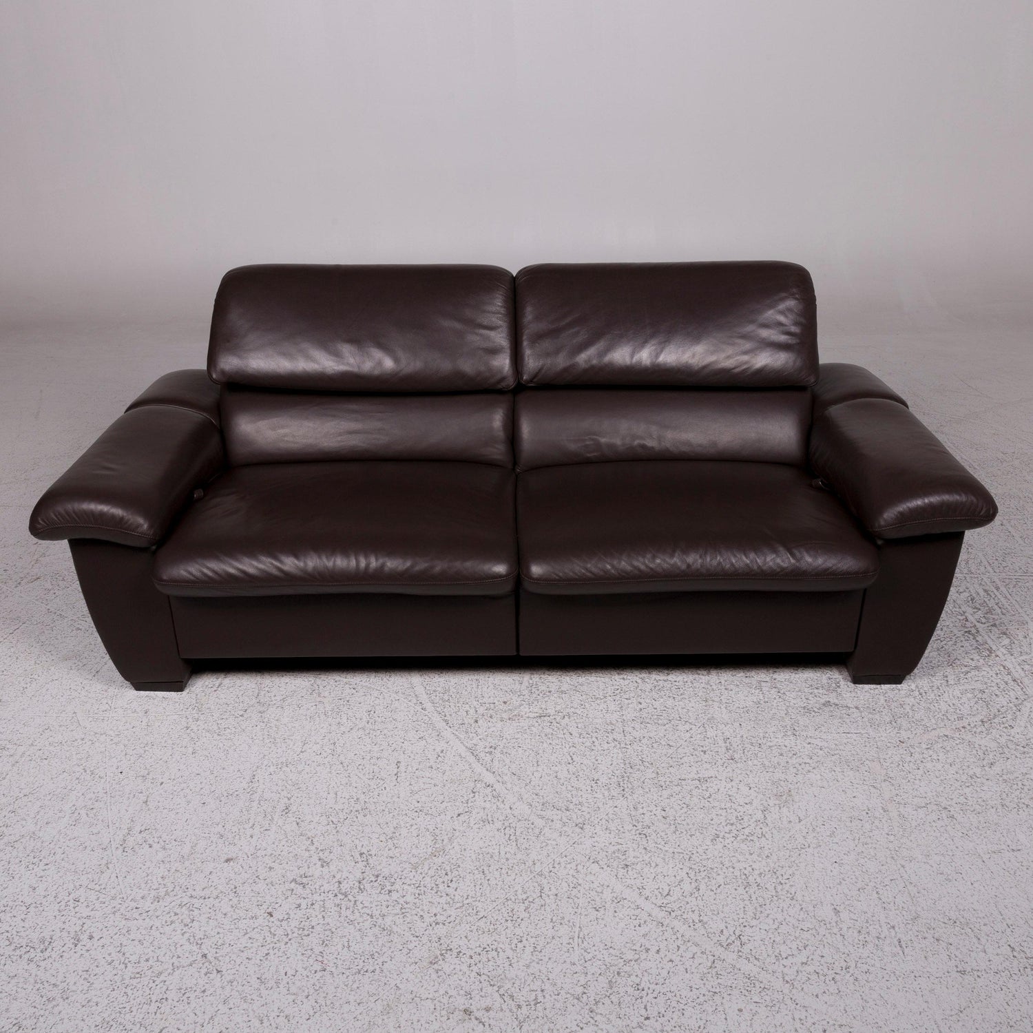 Hukla Leather Sofa Brown Two-Seat Incl. Function at 1stDibs | hukla couch,  hukla furniture, hukla sofa