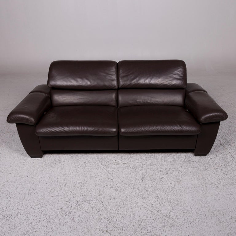 Hukla Leather Sofa Set Brown Two-Seat Chair Incl. Function For Sale at  1stDibs | hukla sofa, hukla sofa price, hukla furniture