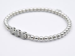 Hulchi Belluni Bracelet extensible Pav 3 Station en or 18 carats et diamants, 20357-WW