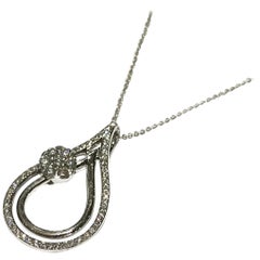 Hulchi Belluni Italian Made Diamond Pendant with 0.37 Carat Diamonds