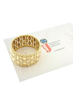 Hulchi Belluni Tresore Stretch Bracelet 18kt Yellow Gold with Diamonds