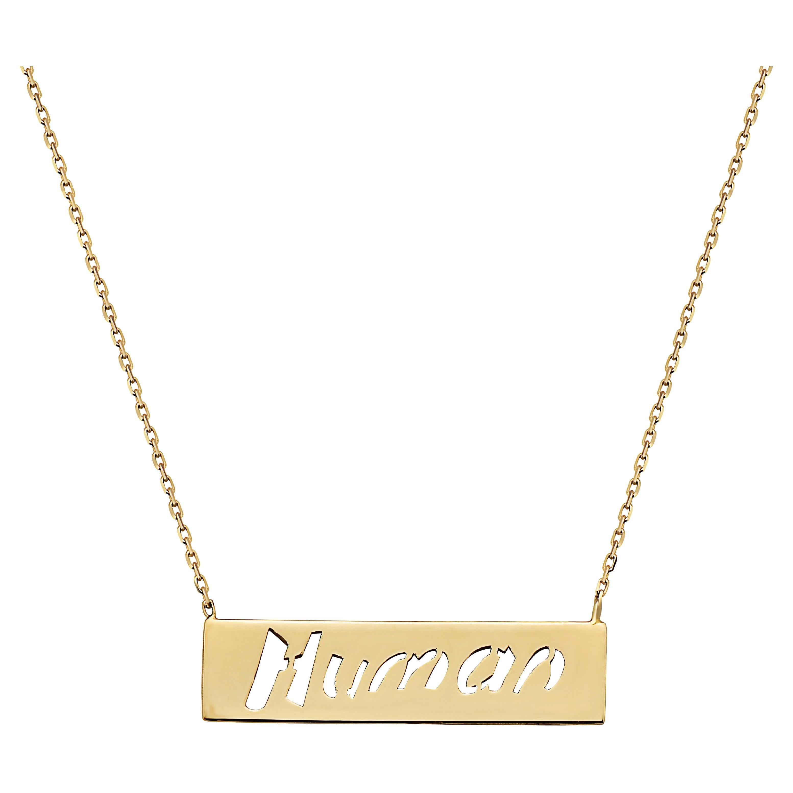 Human Bar Necklace For Sale