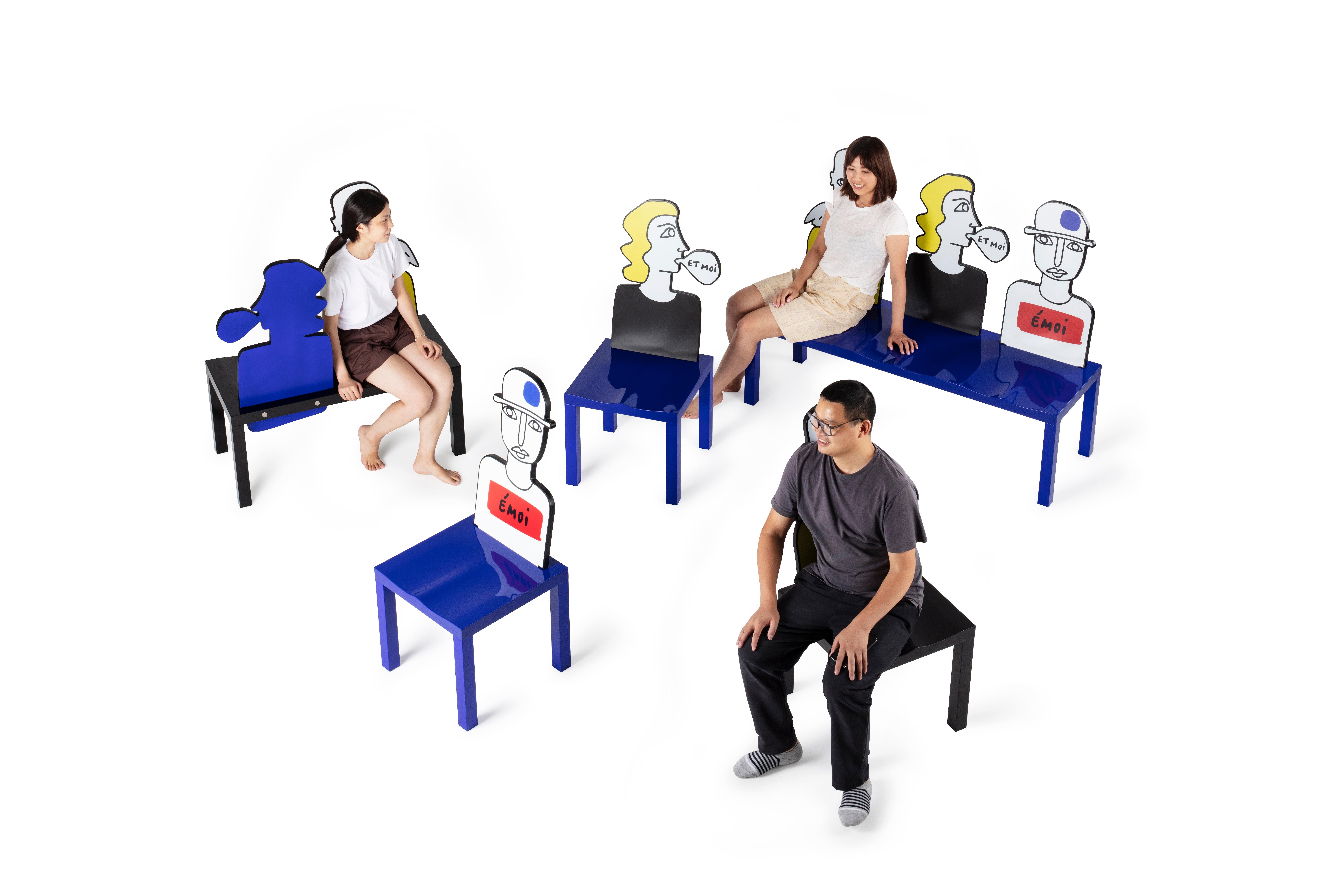 Other Human Chair Bench by Jean-Charles de Castelbajac For Sale