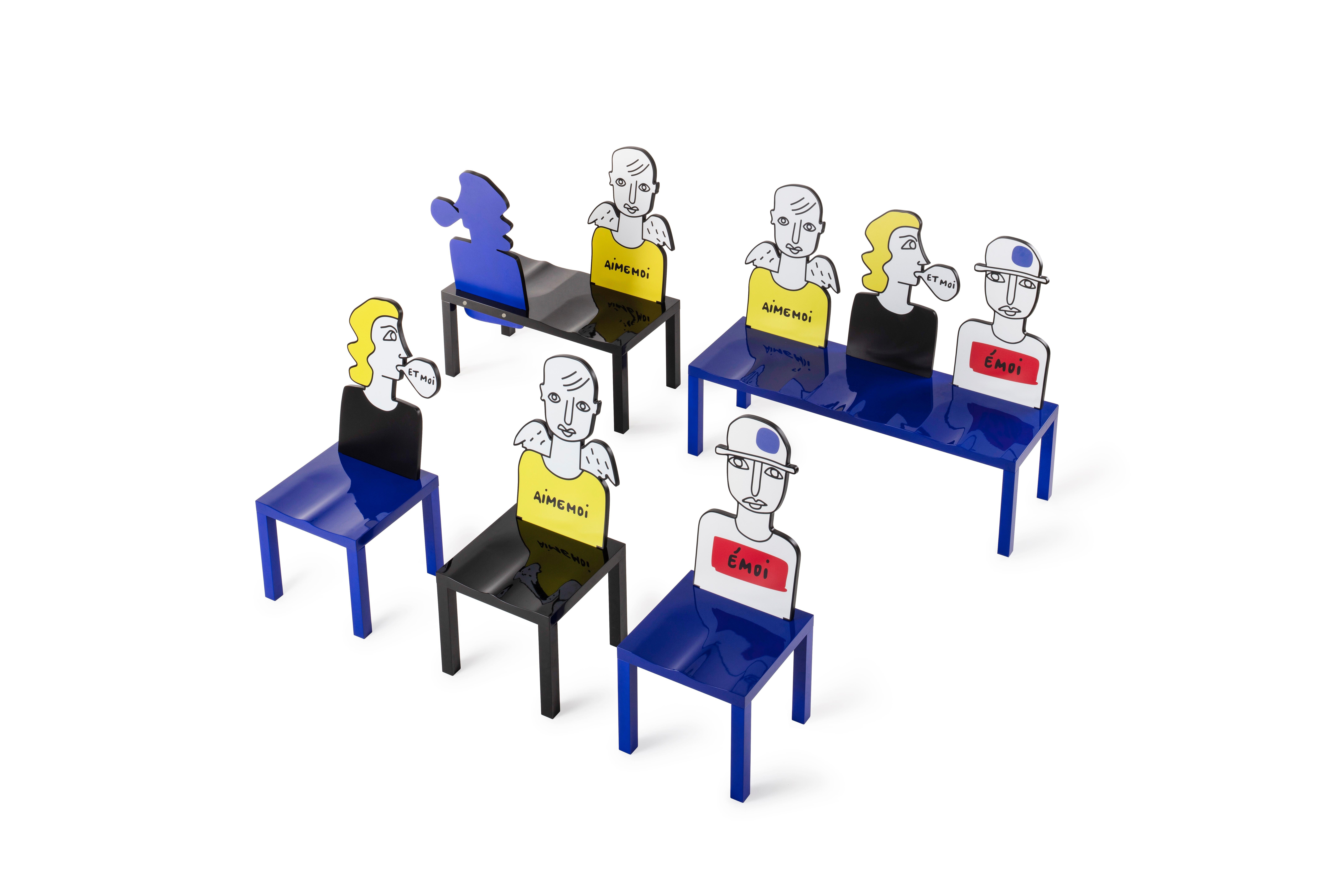 Contemporary Human Chair Bench by Jean-Charles de Castelbajac For Sale