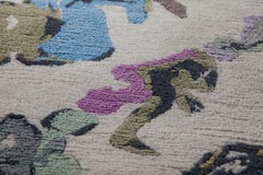 Human Circle, Inferno Carpet, Hand Knotted in Wool, 200 Knots