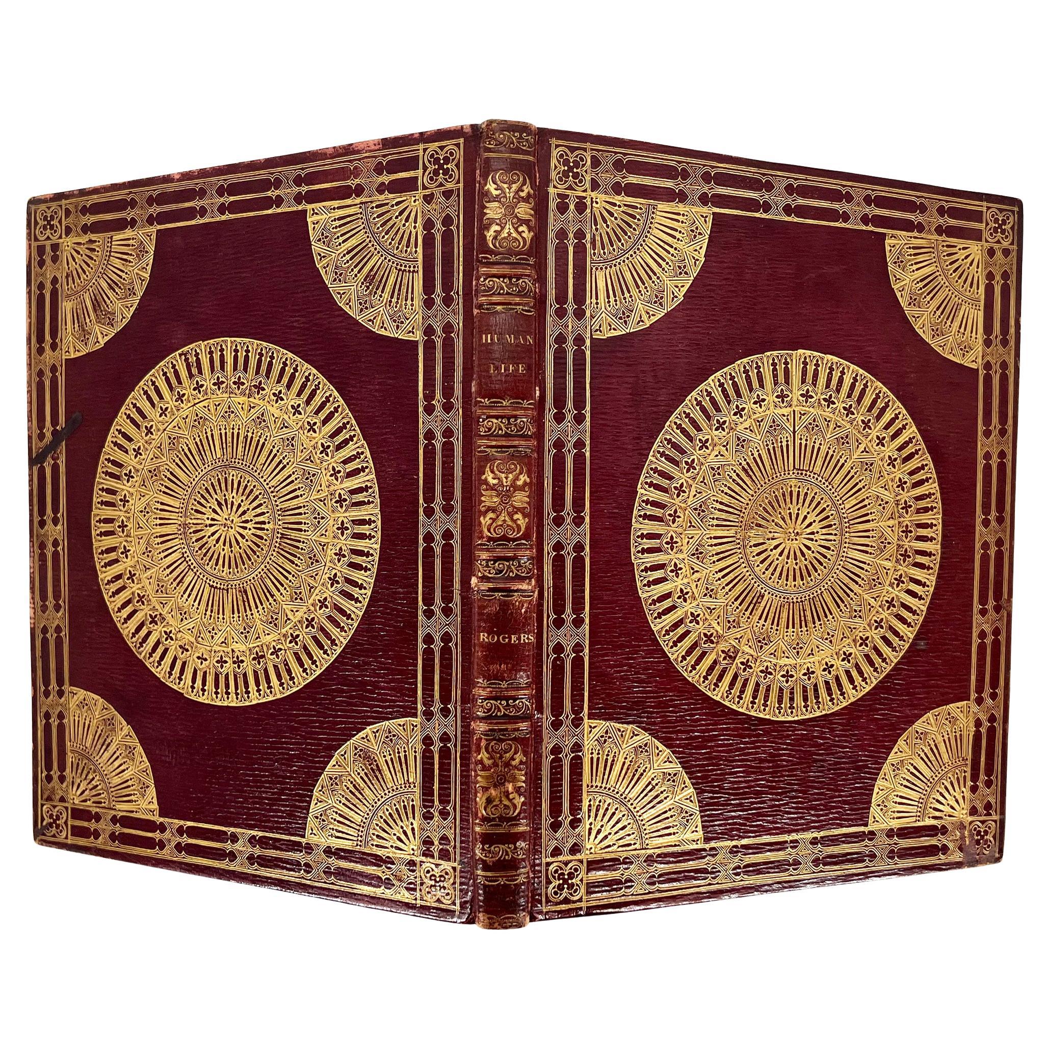 Human Life by Samuel Rogers in a stunning "à la cathedrale" binding