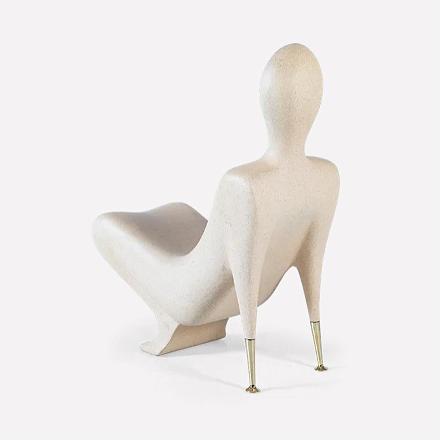 Fait main Chaise humaine à chaise calcaire en vente