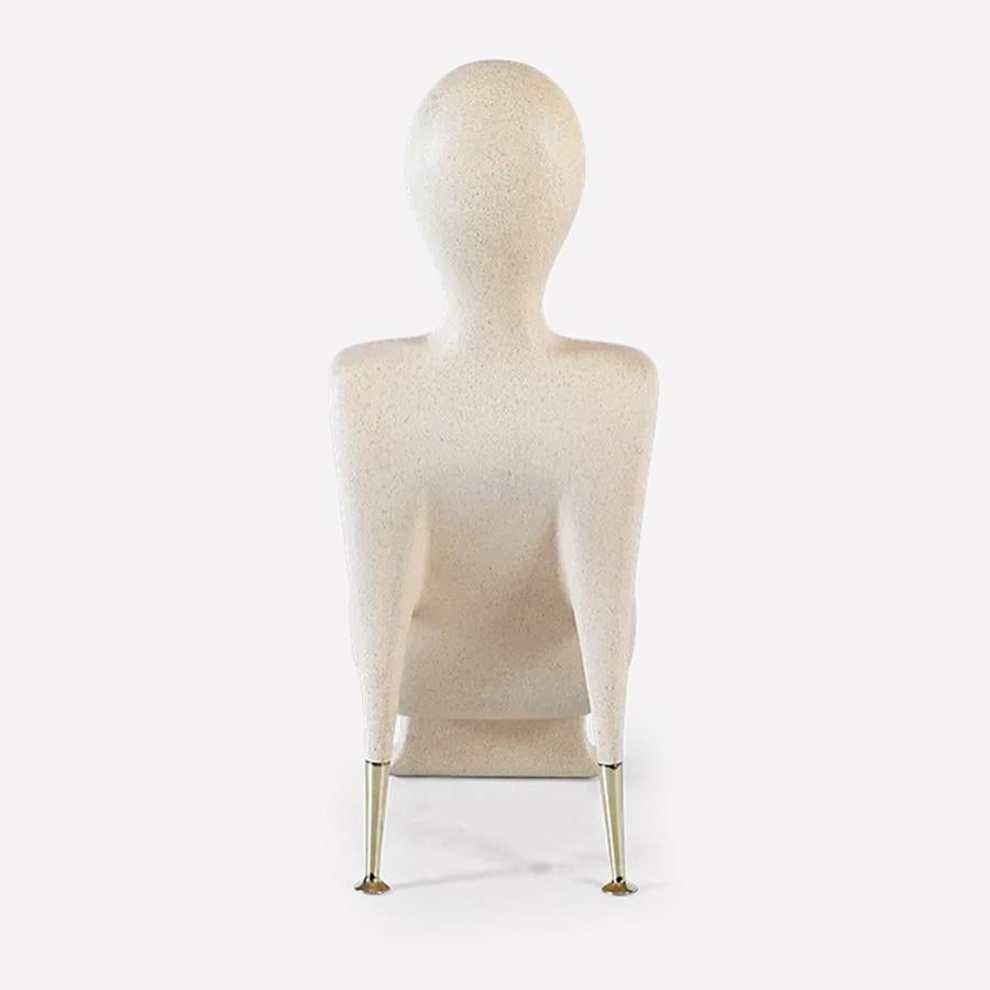 XXIe siècle et contemporain Chaise humaine à chaise calcaire en vente