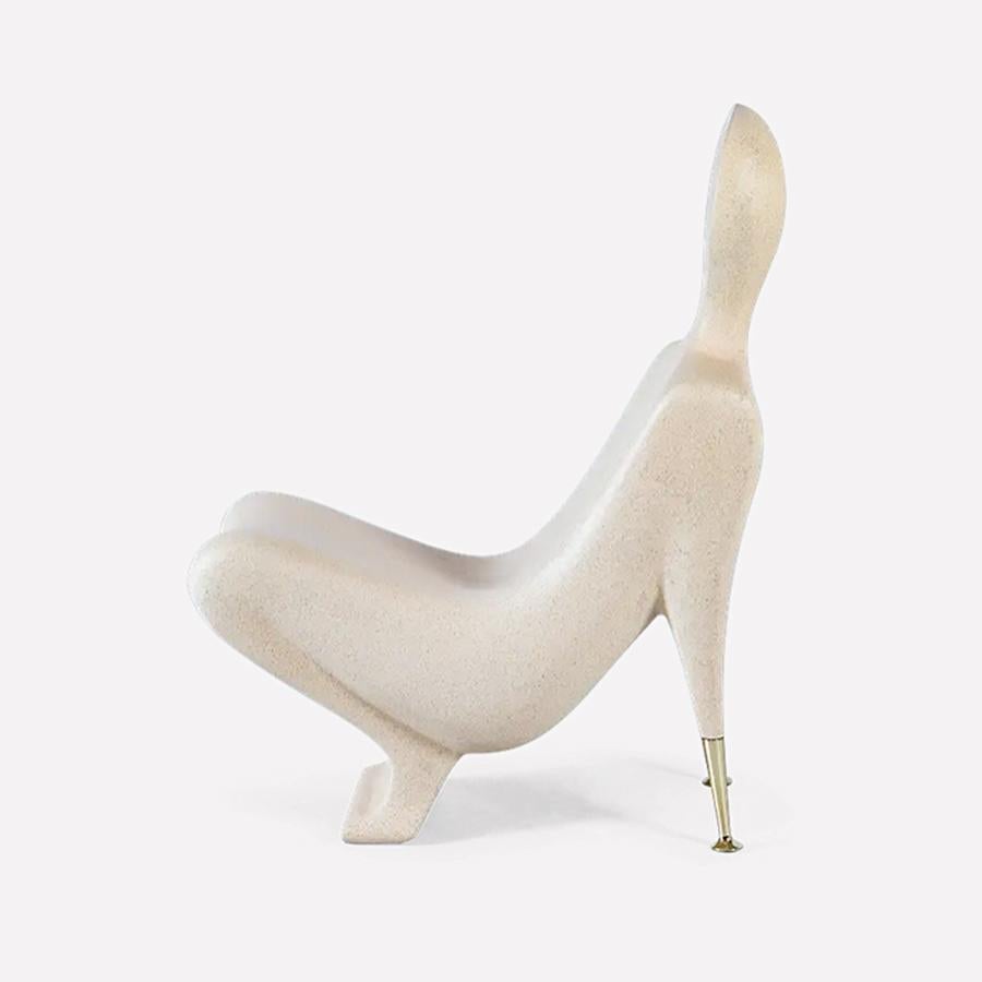 Laiton Chaise humaine à chaise calcaire en vente
