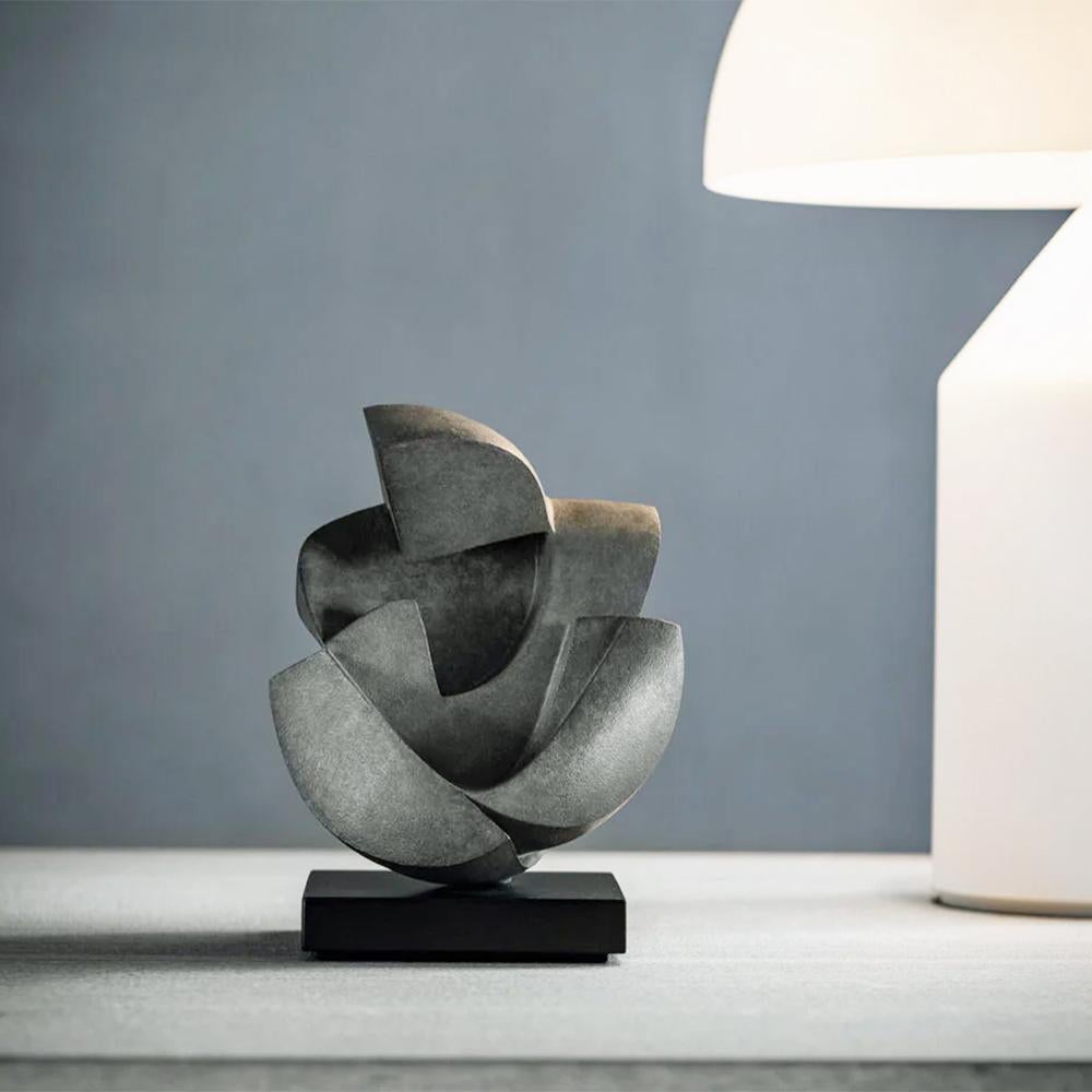 Contemporary Human Love Bronze Grey Sculpture For Sale