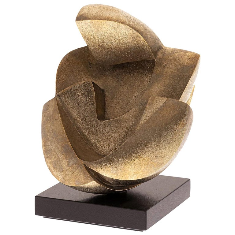 Human Love Polished Bronze Sculpture For Sale