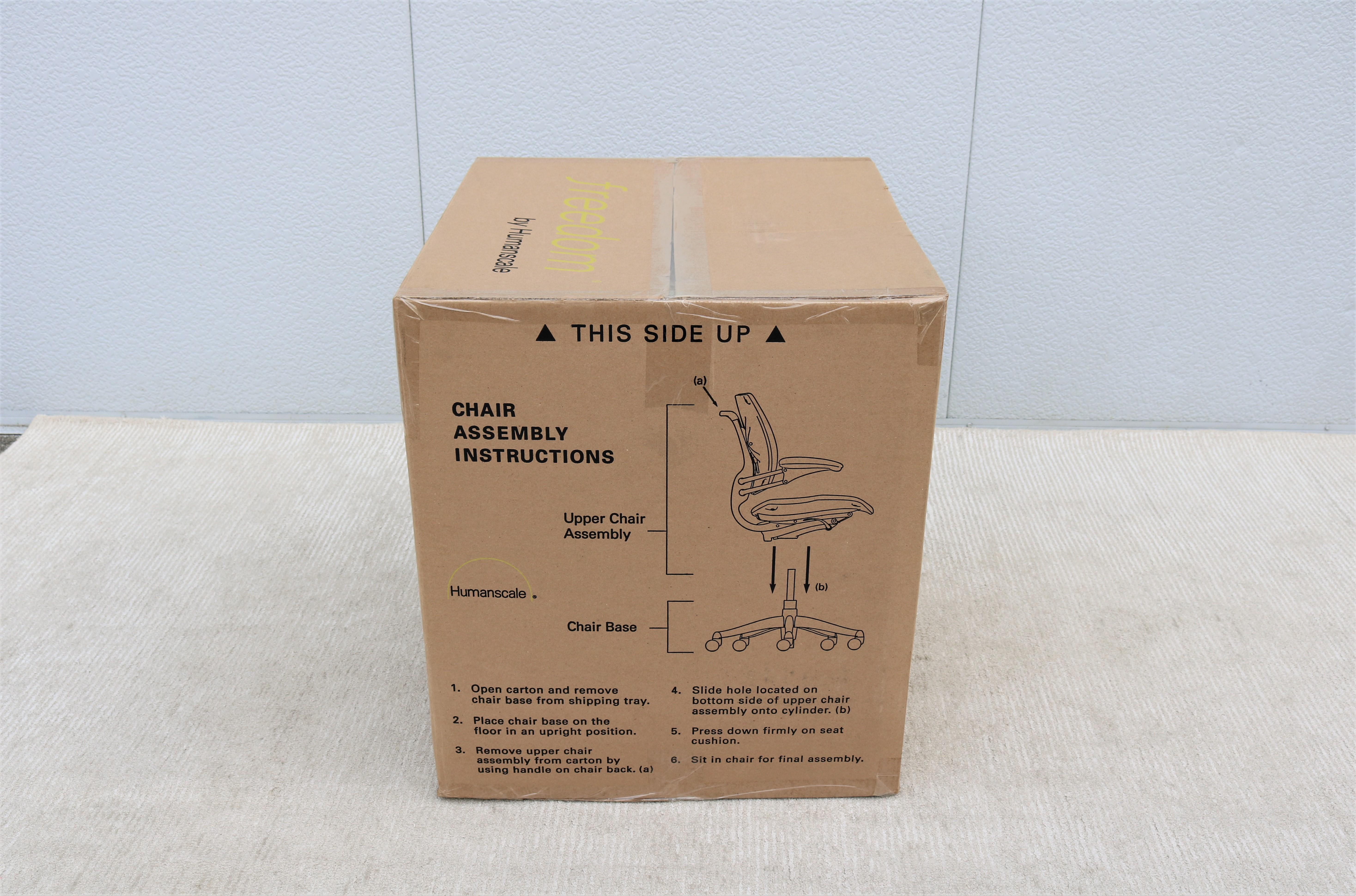 Chaise de bureau ergonomique Freedom Task à taille humaine, entièrement réglable, neuve dans sa boîte en vente 7