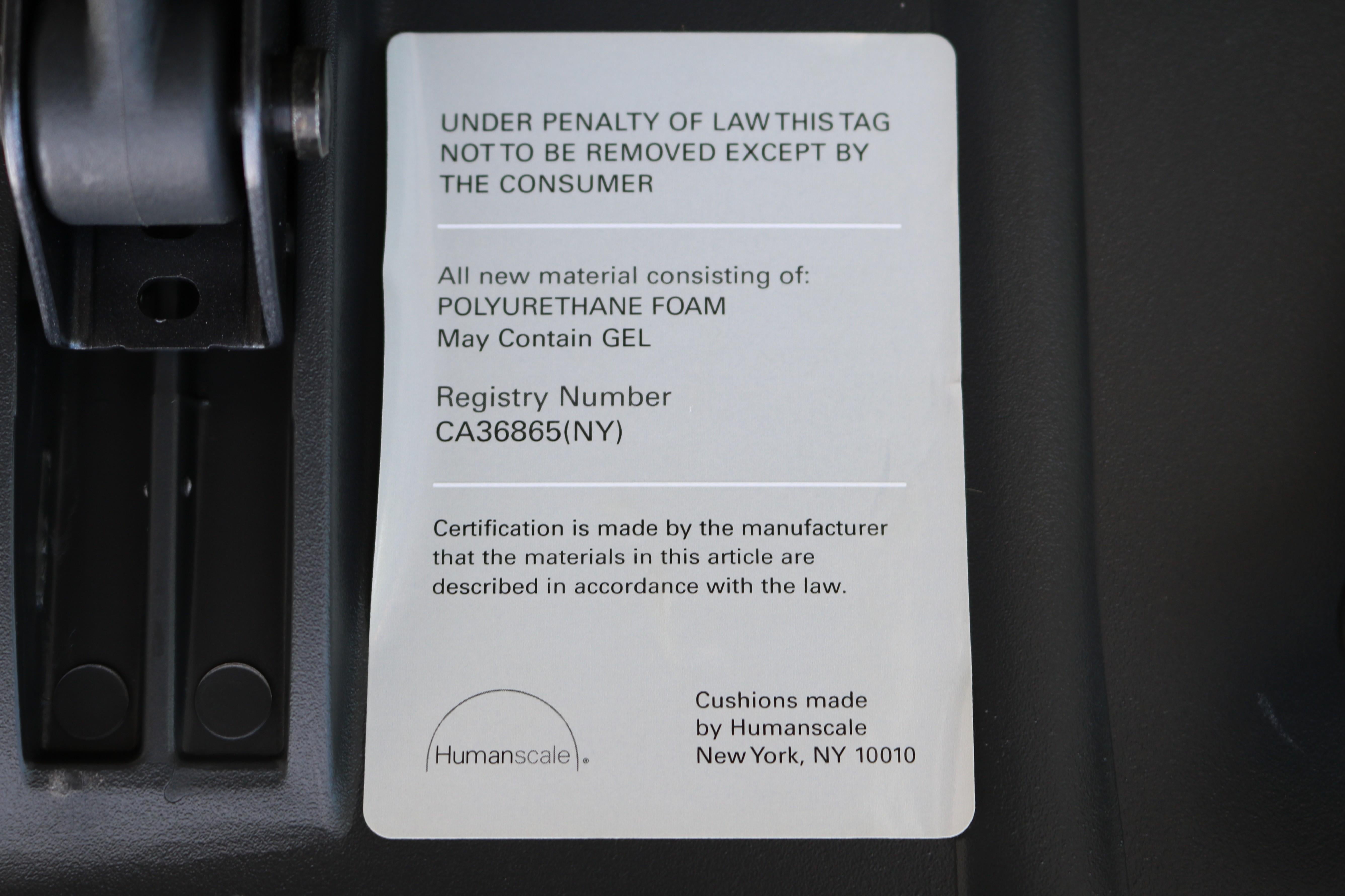 Humanscale Freedom Ergonomic Task Desk Chair in Graphite Color ...