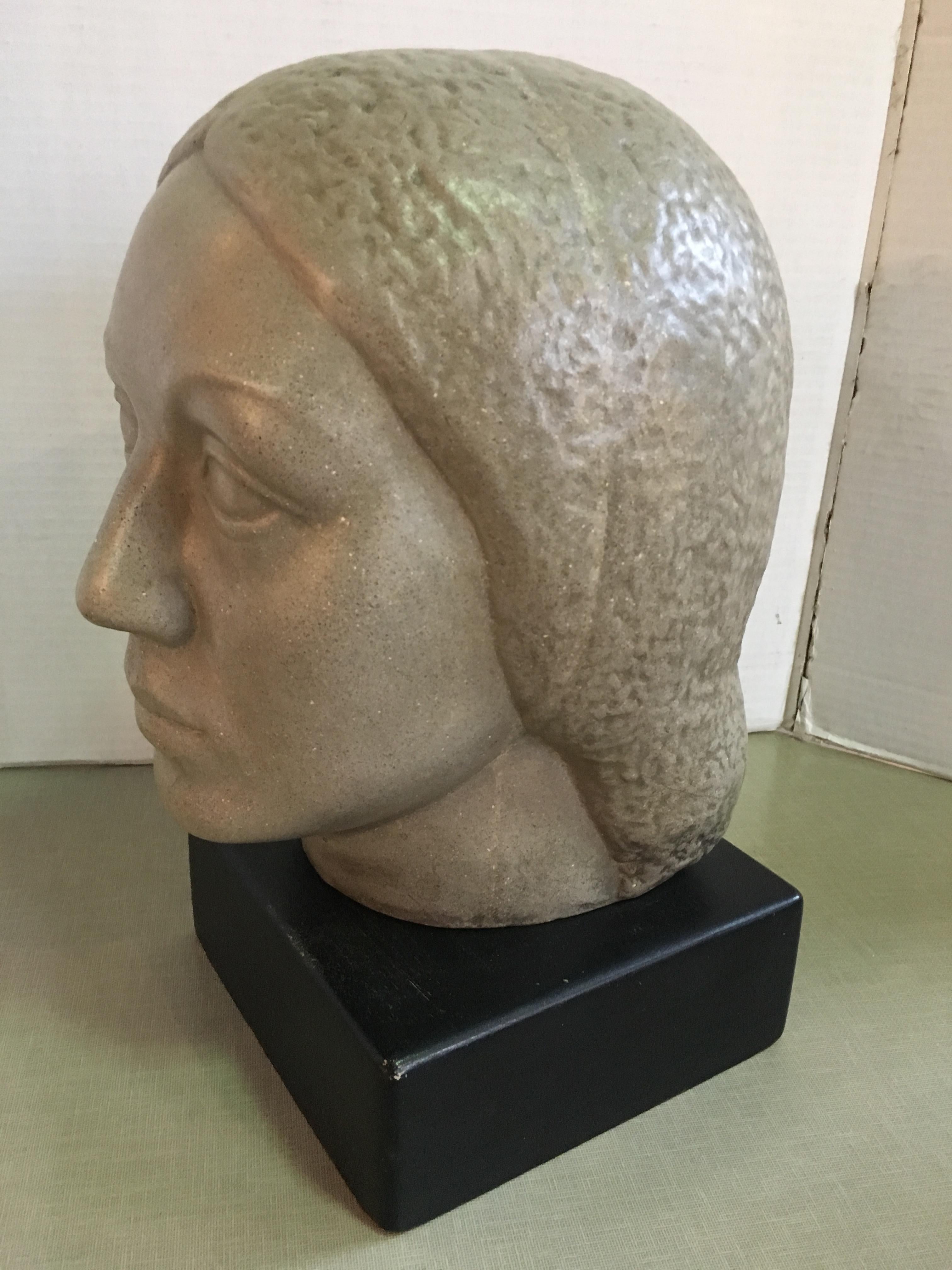 American Humbert Albrizio Stone Head of Woman
