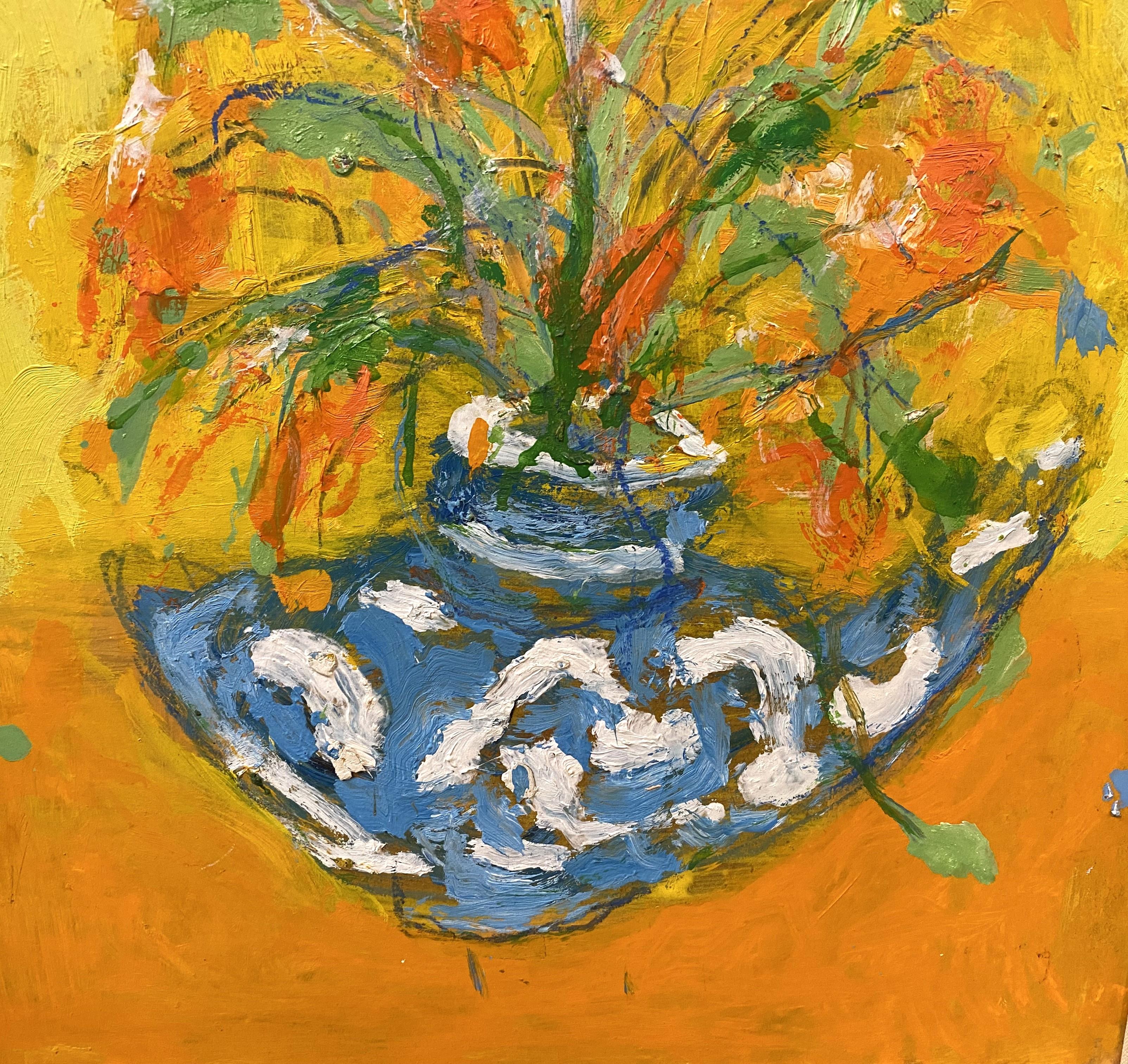 Ein schönes impressionistisches Blumenstillleben des amerikanischen Künstlers Humbert Howard (1905-1990). Howard wurde in Philadelphia geboren und gilt als eine wichtige Figur unter den zeitgenössischen afroamerikanischen Künstlern. Er studierte an