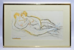 Vintage American Modernist Erotic Nude Women Portrait by Humbert Howard