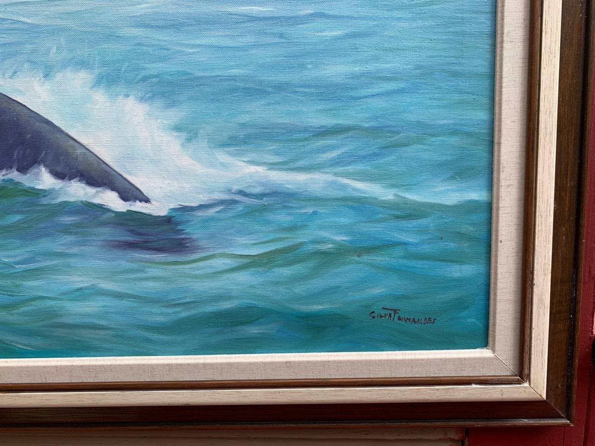 Humberto da Silva Fernandes (1937-2005) Klappschiff Großes Ölgemälde auf Leinwand im Angebot 6