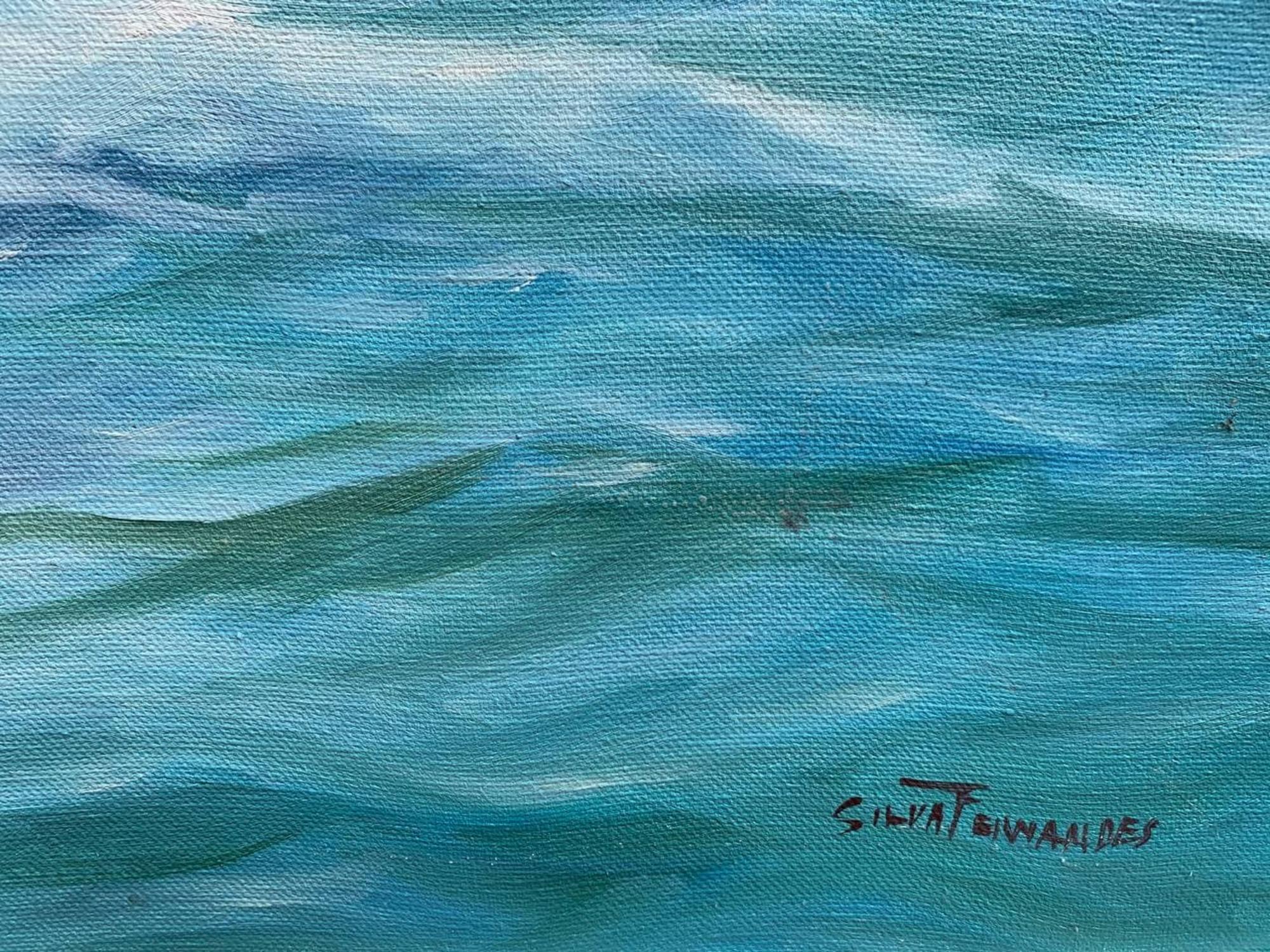 Humberto da Silva Fernandes (1937-2005) Klappschiff Großes Ölgemälde auf Leinwand im Angebot 7