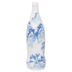 "Humble Tree at Mountainside" Blue and White Cola Bottle by Taikkun Li