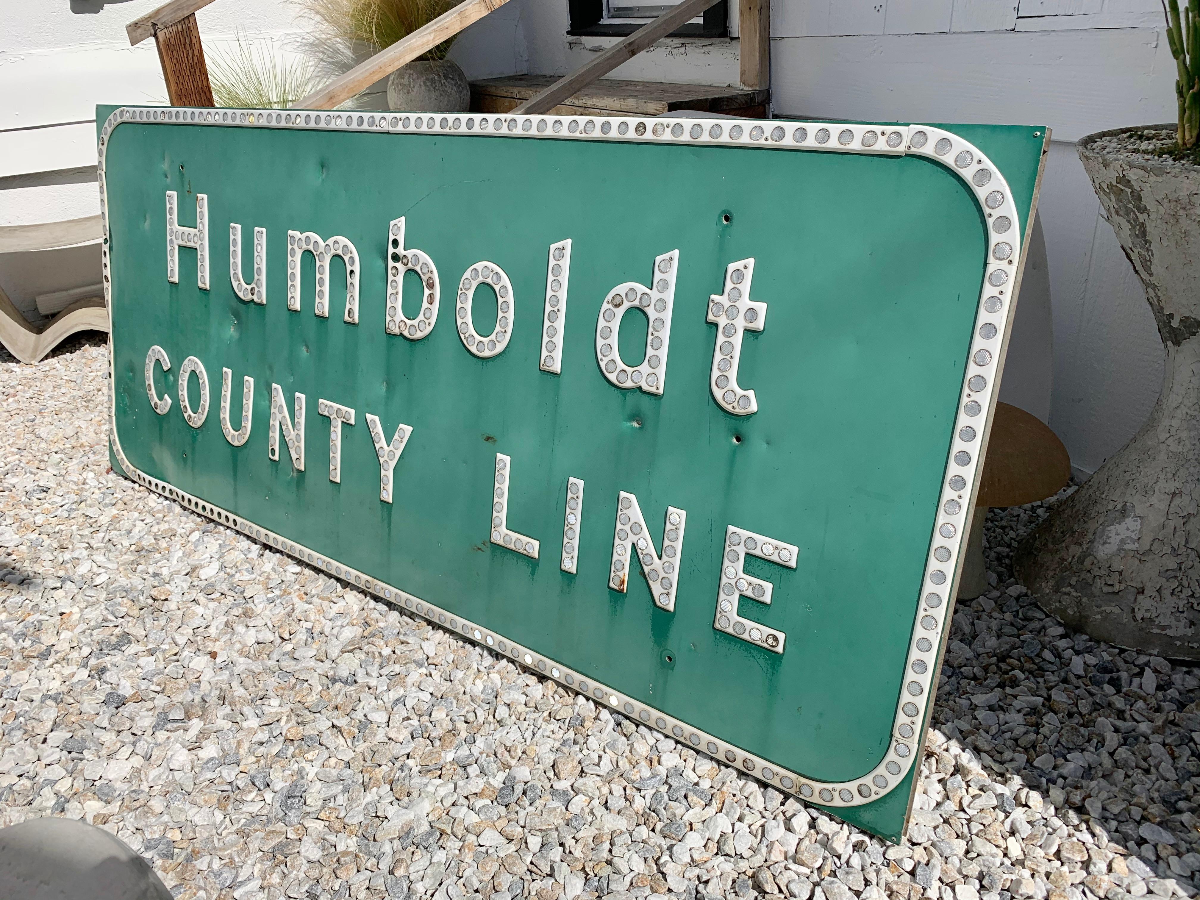 American Humboldt California Freeway Sign For Sale