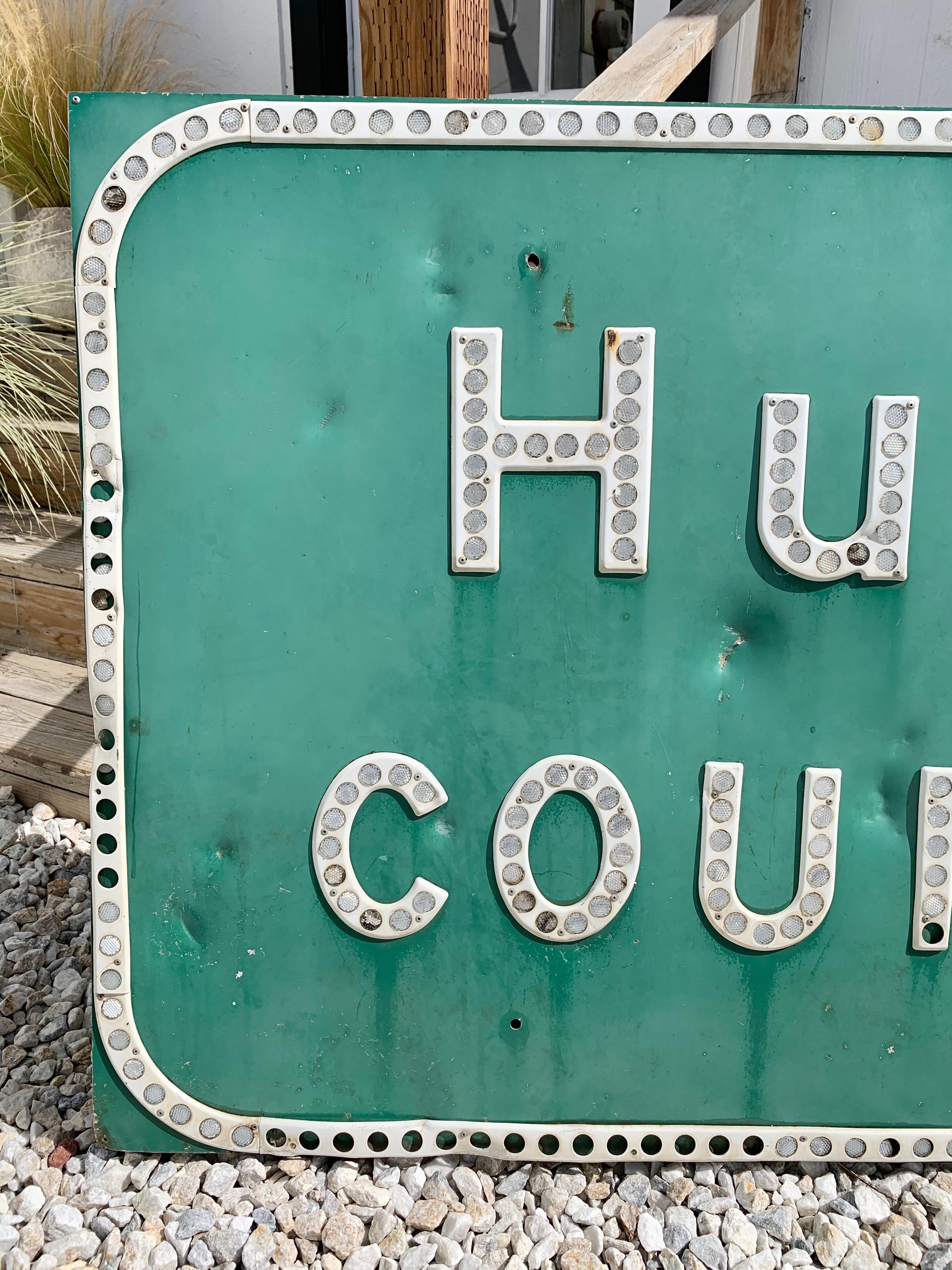 Milieu du XXe siècle Panneau d'autoroute de Humboldt en Californie en vente