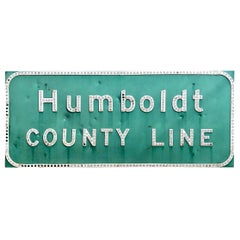 Vintage Humboldt California Freeway Sign