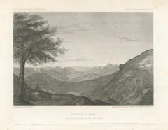 Passo di Humboldt, Grande Bacino del Nevada - Incisione del Beckwith Survey, 1855 ca.