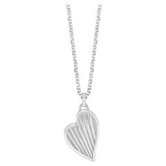 Humbug Heart Pendant In Sterling Silver