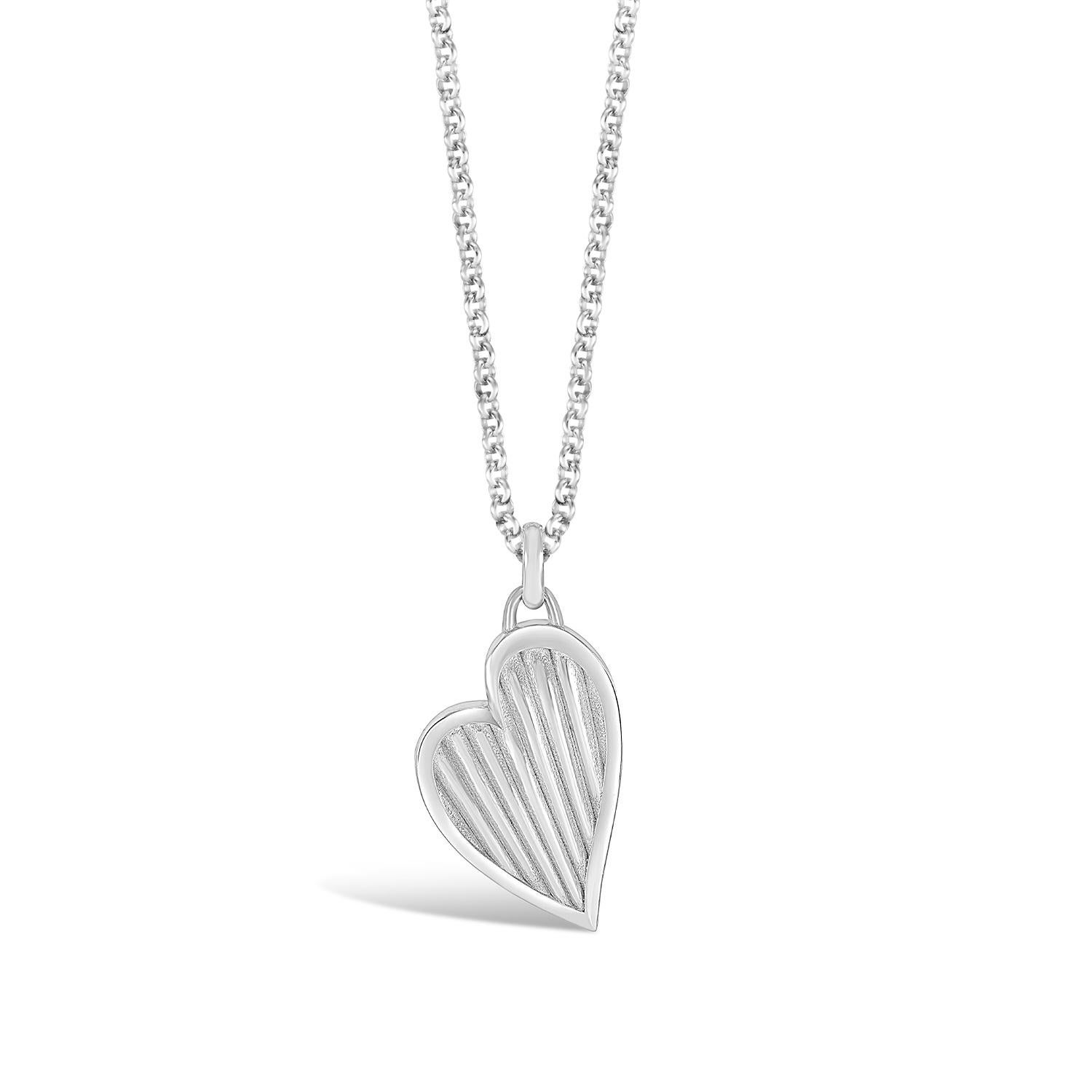 Ciondolo a cuore Humbug in argento sterling e oro vermeil in vendita 1