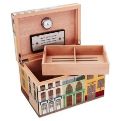 Humidor Casa Cubana Elie Bleu Paris 75 Zigarren x  Aschenbecher x  Feuerzeug