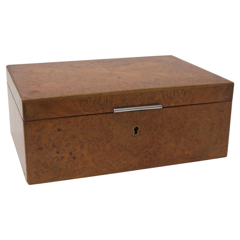 Humidor in Burl Wood at 1stDibs