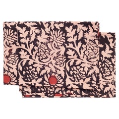 Hummus Floral Print Cotton Table Napkin Handcrafted By Artisans