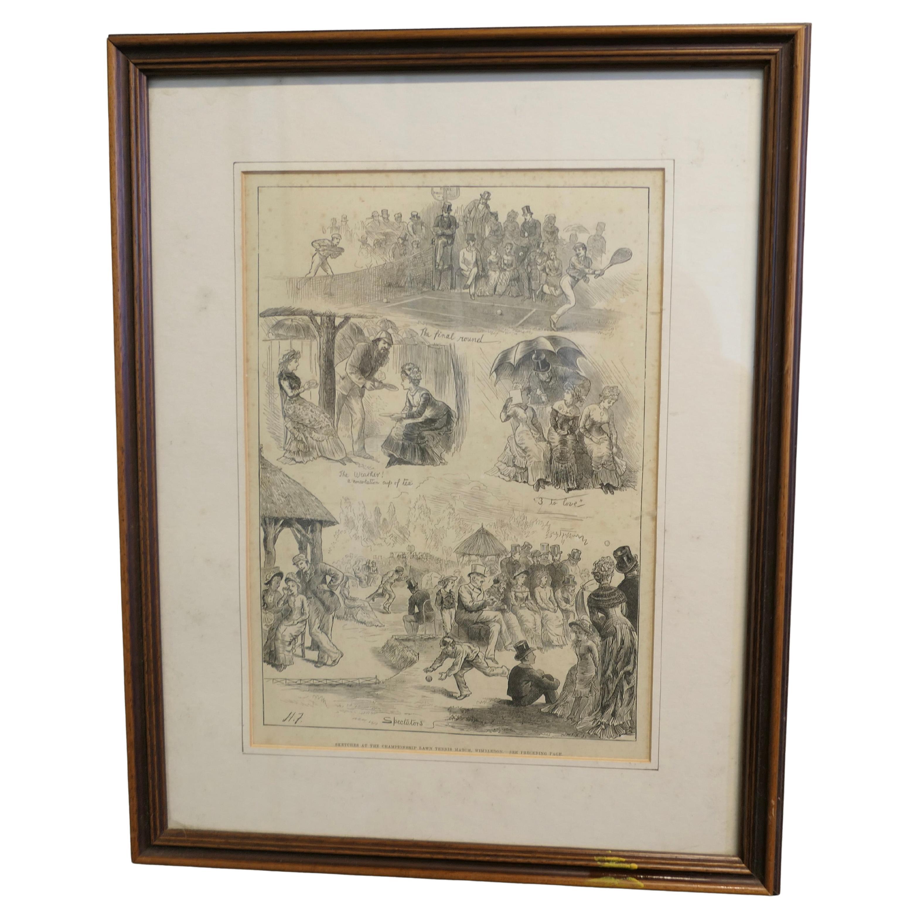 Humorous Sketches from Wimbledon 1879   A great piece and very seasonal
