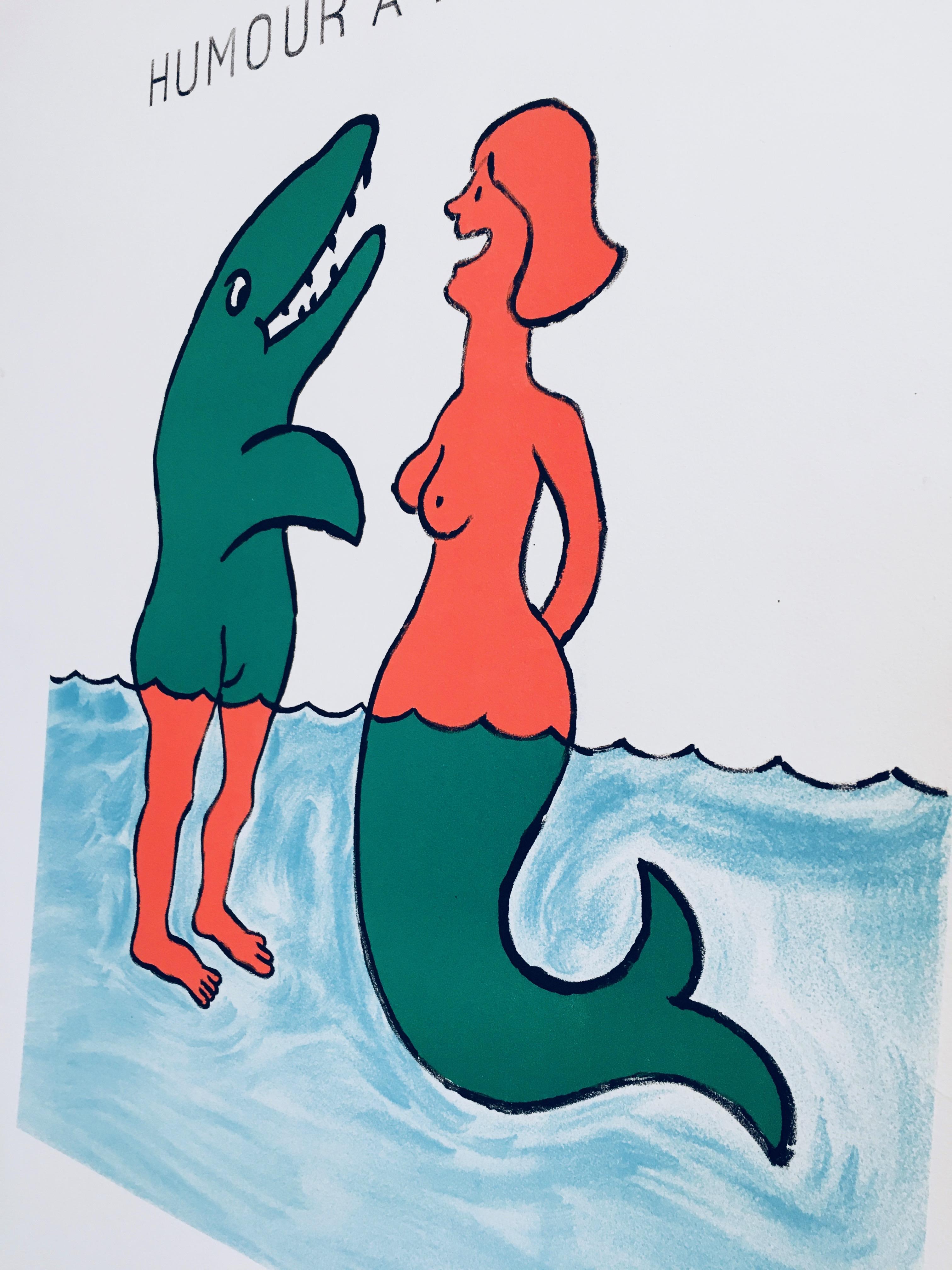 'Humour A Trouville' by Raymond Savignac, original vintage French poster 

Raymond Savignac, often just abbreviated to 