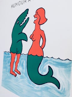 Humour A Trouville' par Raymond Savignac, affiche originale française d'époque